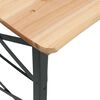 vidaXL Tavolo Pieghevole Birreria 170x50x75/105cm Legno Massello Abete