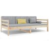 vidaXL Dormeuse senza Materasso 90x190 cm in Legno Massello di Pino
