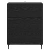 vidaXL Credenza con cassetto Rovere Nero 69,5 x 34 x 90 cm