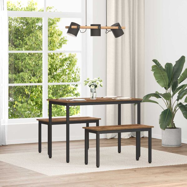 vidaXL panchina Legno vecchio 80 x 35 x 45 cm Legno multistrato