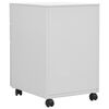 vidaXL Schedario Mobile Grigio Chiaro 39x45x60 cm in Acciaio