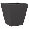 vidaXL Fioriera da Giardino Nera 30x30x30 cm in Acciaio