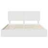 vidaXL Letto con Contenitore Bianco 180 x 200 cm Legno multistrato