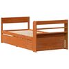 vidaXL Letto senza Materasso Marrone Cera 75x190 cm in Legno di Pino