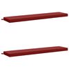 vidaXL Cuscini per Panchina SOEST 2 pz 100% Poliestere Rosso Vino