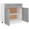 vidaXL Mobile con Cassetto “Lyon” Grigio Sonoma 80x46x81,5