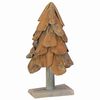 vidaXL Albero di Natale Marrone 60 cm Legno massello di teak