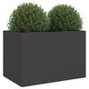 vidaXL Fioriera Nera 62x47x46 cm in Acciaio