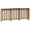 vidaXL Copertura Termosifone Rovere Artigianale 205x21,5x83,5 cm Legno
