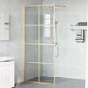 vidaXL Parete Doccia Walk-in Oro 90 x 195 cm vetro temperato