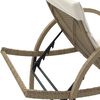 vidaXL Lettini Prendisole 2 pz con Cuscini Beige in Polyrattan