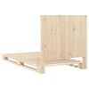 vidaXL Giroletto con Testiera 100x200 cm Legno Massello di Pino