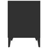 vidaXL Comodini 2 pz Nero 40x35x50 cm