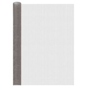 vidaXL Rete per schermatura 120 x 1000 cm 3 Mesh Argento