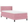 vidaXL Letto a molle con materasso Rosa 200 x 80 cm Poliestere