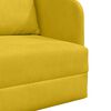 vidaXL Divano letto Giallo 65 x 80 x 83 cm Velluto