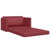 vidaXL Divano letto 110cm Rosso Vino Pelle Artificiale