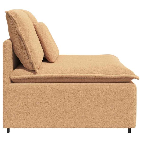 vidaXL Modulo Centrale Divano Modulare con Cuscini Beige 100 cm