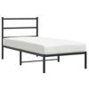 vidaXL Giroletto con Testiera in Metallo Nero 90x200 cm