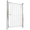 vidaXL Cancello da giardino 100x120 cm in acciaio inox