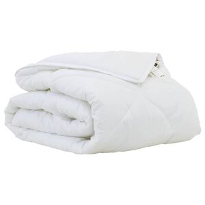 vidaXL Piumino Letto Estivo 202 x 136 x 3 cm Estate Poliestere Bianco