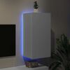 vidaXL Mobile TV a Parete con Luci LED Bianco 40,5x35x80 cm