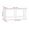 vidaXL Banco da Lavoro Nero 180x50x80 cm in Legno Massello di Pino