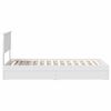 vidaXL Letto con Contenitore Bianco 90 x 200 cm Legno multistrato