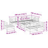 vidaXL Set Divani da Giardino 9 pz in Legno Impregnato di Pino