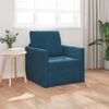 vidaXL Divano letto 60cm Blu Velluto