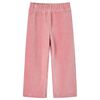 vidaXL Pantaloni per Bambini in Velluto a Coste Rosa Chiaro 128
