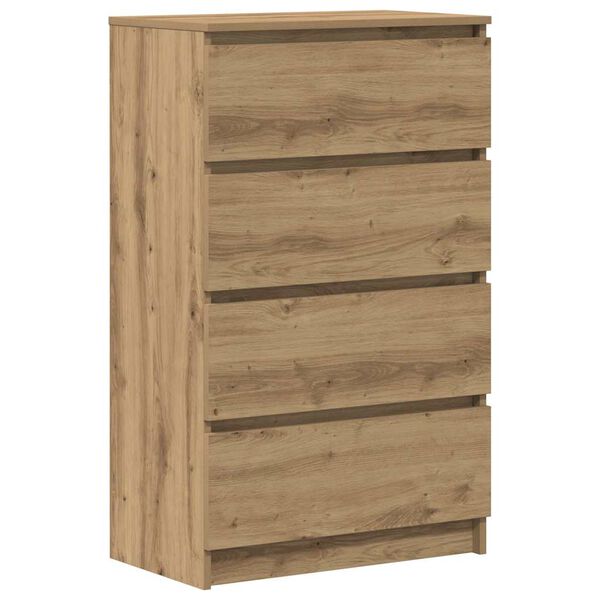 vidaXL Credenza Rovere Artigianale 60x35x98,5 cm in Legno Multistrato
