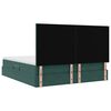 vidaXL Letto con contenitore e LED Verde Scuro 180 x 200 cm Velluto