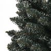 vidaXL Albero di Natale Artificiale Sottile con Base Verde 240 cm PVC