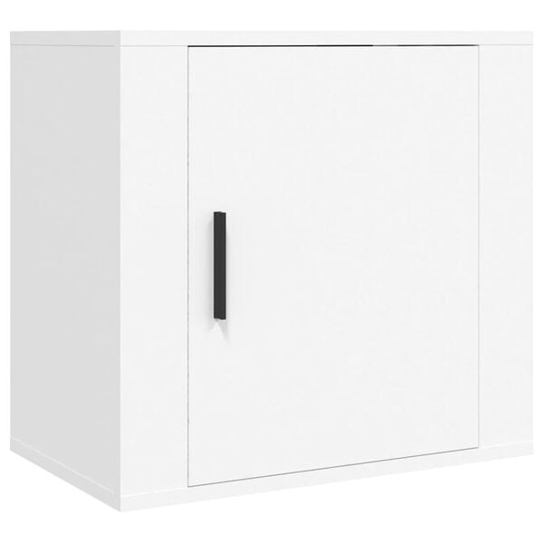 vidaXL Comodino a Muro Bianco 50x30x47 cm