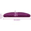 vidaXL Tappetini per scale 10 pz 65x21x4 cm Viola Semicircolari Grandi
