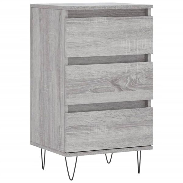 vidaXL Credenza Grigio Sonoma 40x35x70 cm in Legno Multistrato