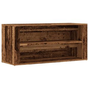 vidaXL Scarpiera Legno Vecchio 100x35x45 cm in Truciolato