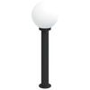 vidaXL Lampada a paletto 80 cm Nera IP44