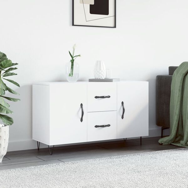 vidaXL Credenza Bianca 100x36x60 cm in Legno Multistrato
