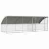 vidaXL Gabbia per polli 3 pz Argento 600 x 200 x 200 cm