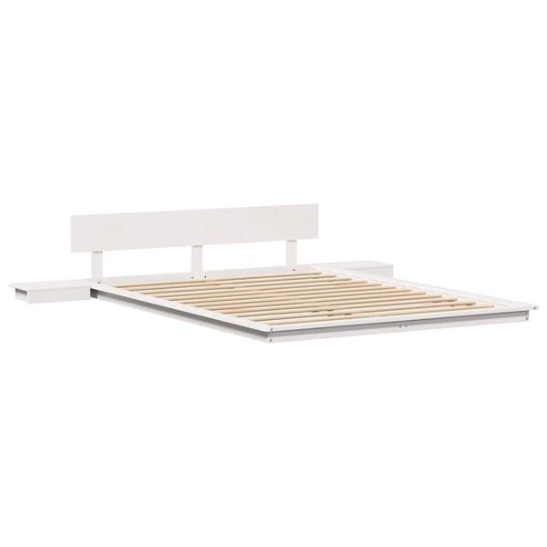 vidaXL Struttura del letto Bianco 150 x 200 cm legno