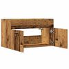 vidaXL Mobile da Bagno Legno Antico 80x38,5x46 cm Legno Multistrato