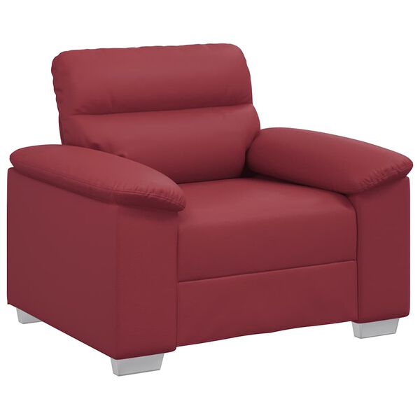 vidaXL Poltrona Rosso Vino 100x81x84 cm in Similpelle