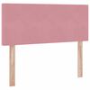 vidaXL Letto con Contenitore con materasso Rosa 120 x 200 cm Velluto
