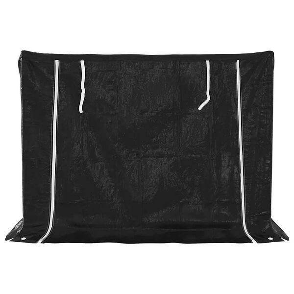 vidaxL Rastrelliera Legna con Copertura Antipioggia Acciaio Zincato