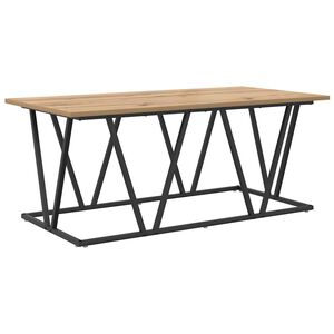 vidaXL Tavolino da salotto Rovere artigianale 100 x 50 x 40 cm