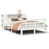 vidaXL Letto Libreria senza Materasso Bianco 150x200 cm Legno di Pino