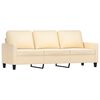 vidaXL Set di Divani 4 pz con Cuscini Crema in Tessuto