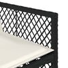 vidaXL Set da Pranzo da Giardino 13pz con Cuscini Nero in Polyrattan